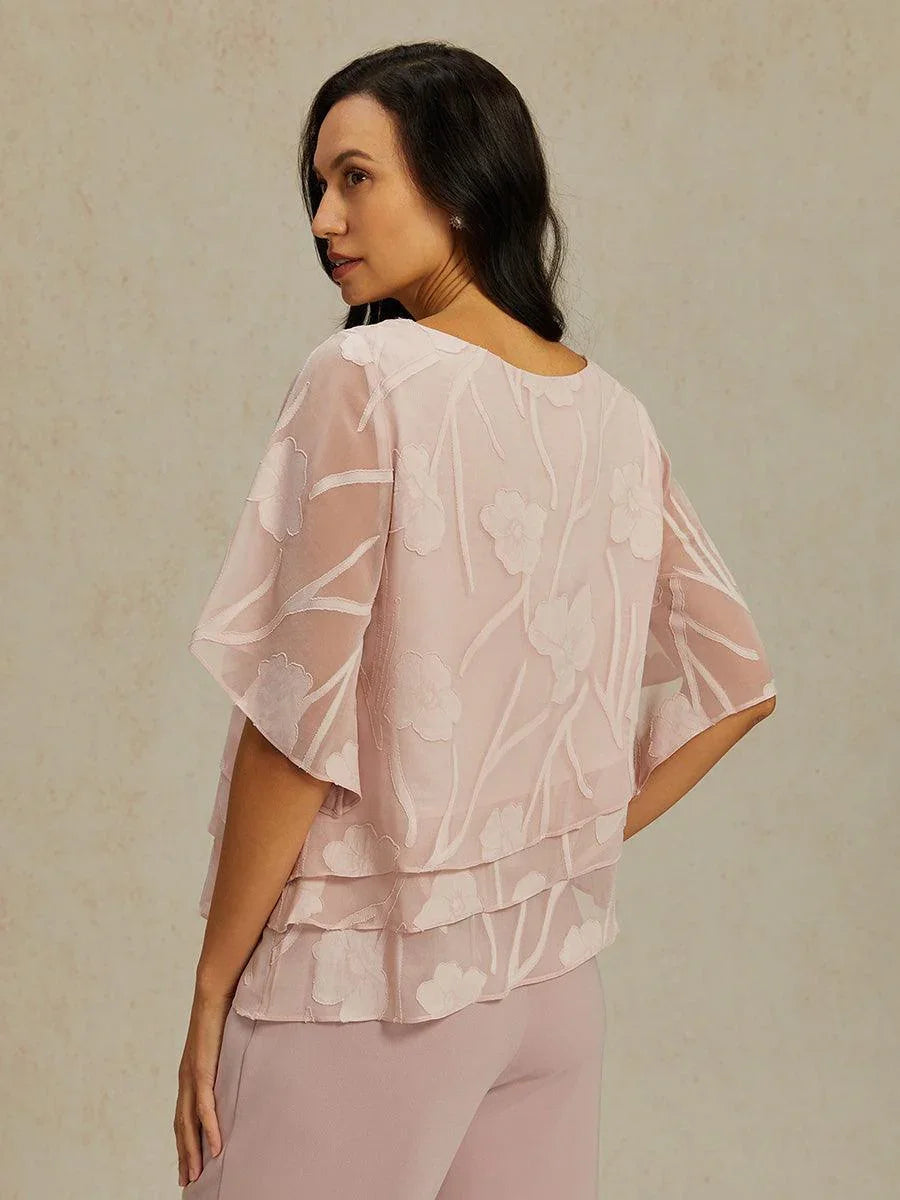 Chemise en soie à motifs floraux
