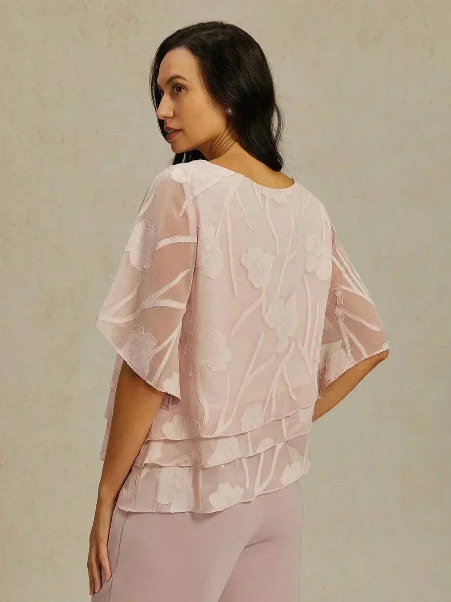 Chemise à couches en chiffon avec motif floral
