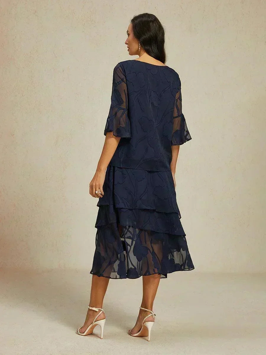 Blouse en chiffon avec des bords asymétriques