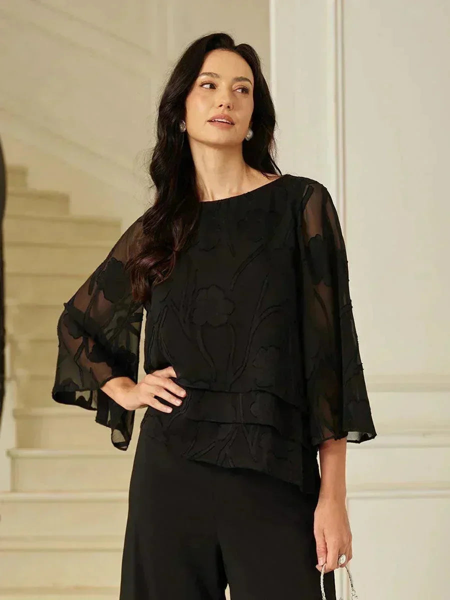 Chemise à couches en chiffon avec motif floral