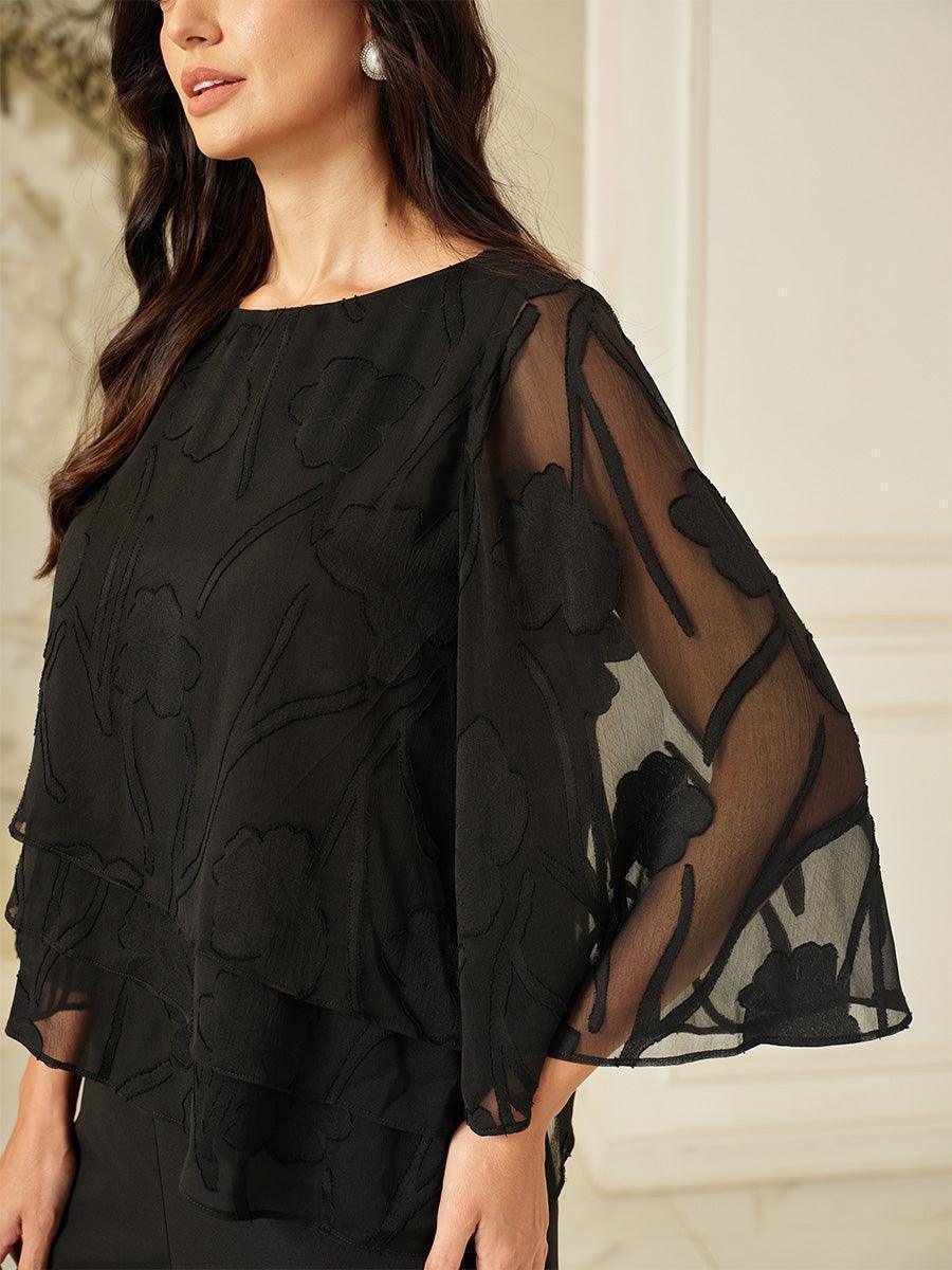 Chemise à couches en chiffon avec motif floral