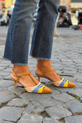 Talons bas multicolores