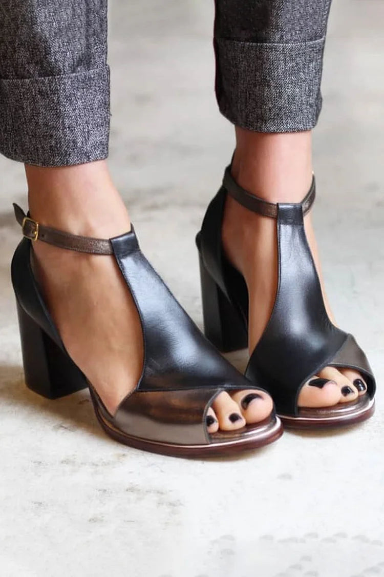 Sandales élégantes à talons bas