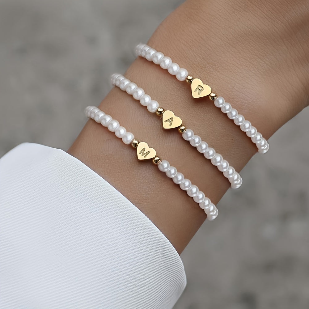 Bijou chic avec lettre au cœur (A–Z)