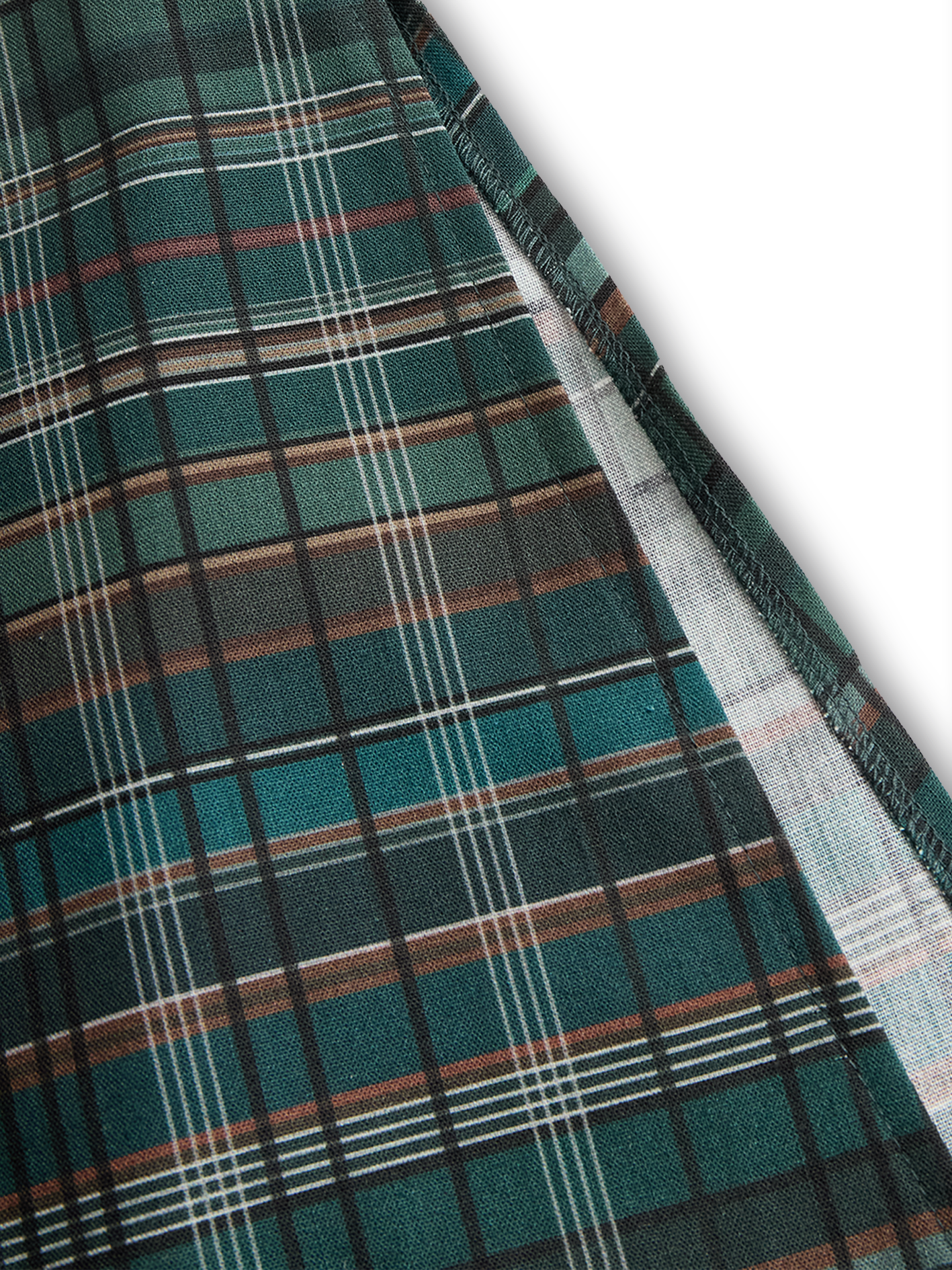 Robes maxi à col à carreaux pour femmes MDA1249H1Y