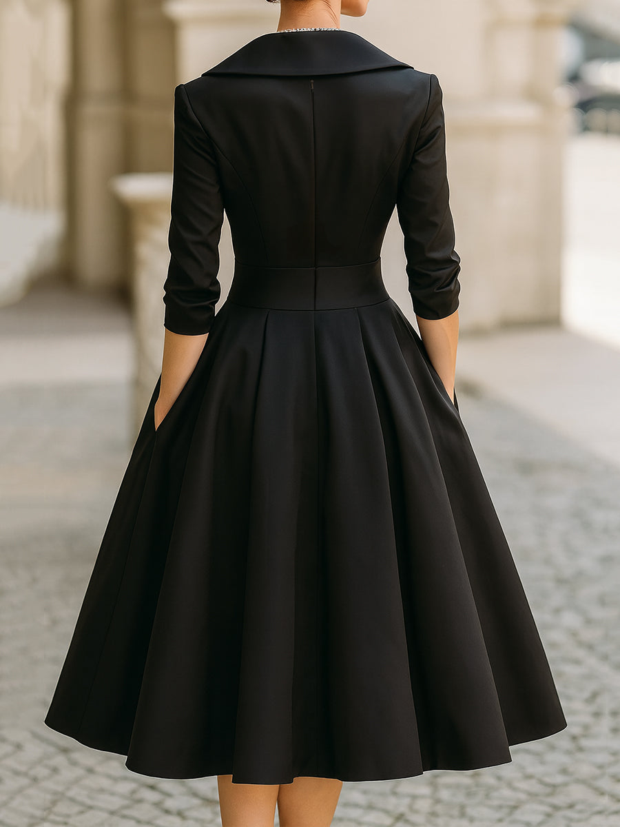 Claudina | Robe midi élégante