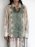 Chemise à fleurs baroque