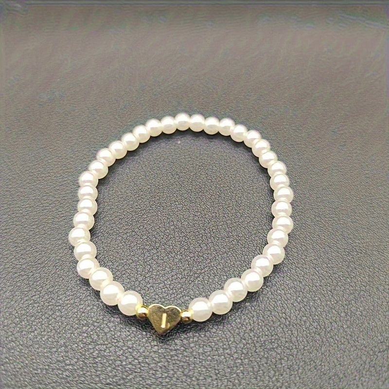 Bijou chic avec lettre au cœur (A–Z)