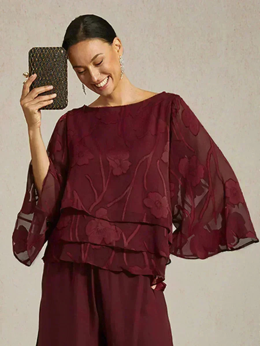 Chemise à couches en chiffon avec motif floral