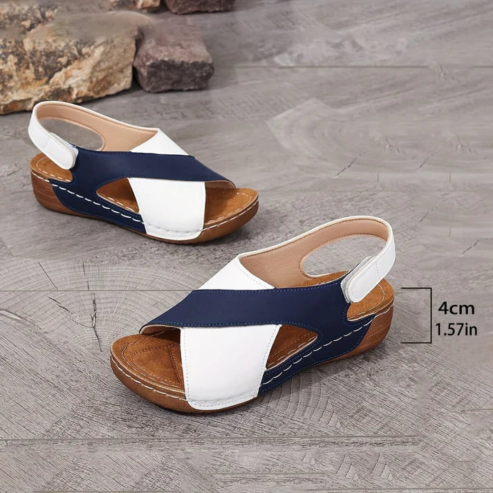 Sandales orthopédiques avec un talon diagonal particulièrement confortable pour les femmes