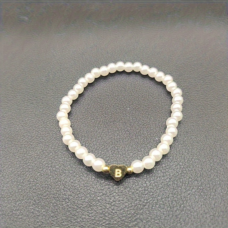 Bijou chic avec lettre au cœur (A–Z)
