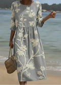 Ashley | Robe midi avec imprimé floral