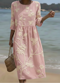 Phoebe | Robe midi avec imprimé floral