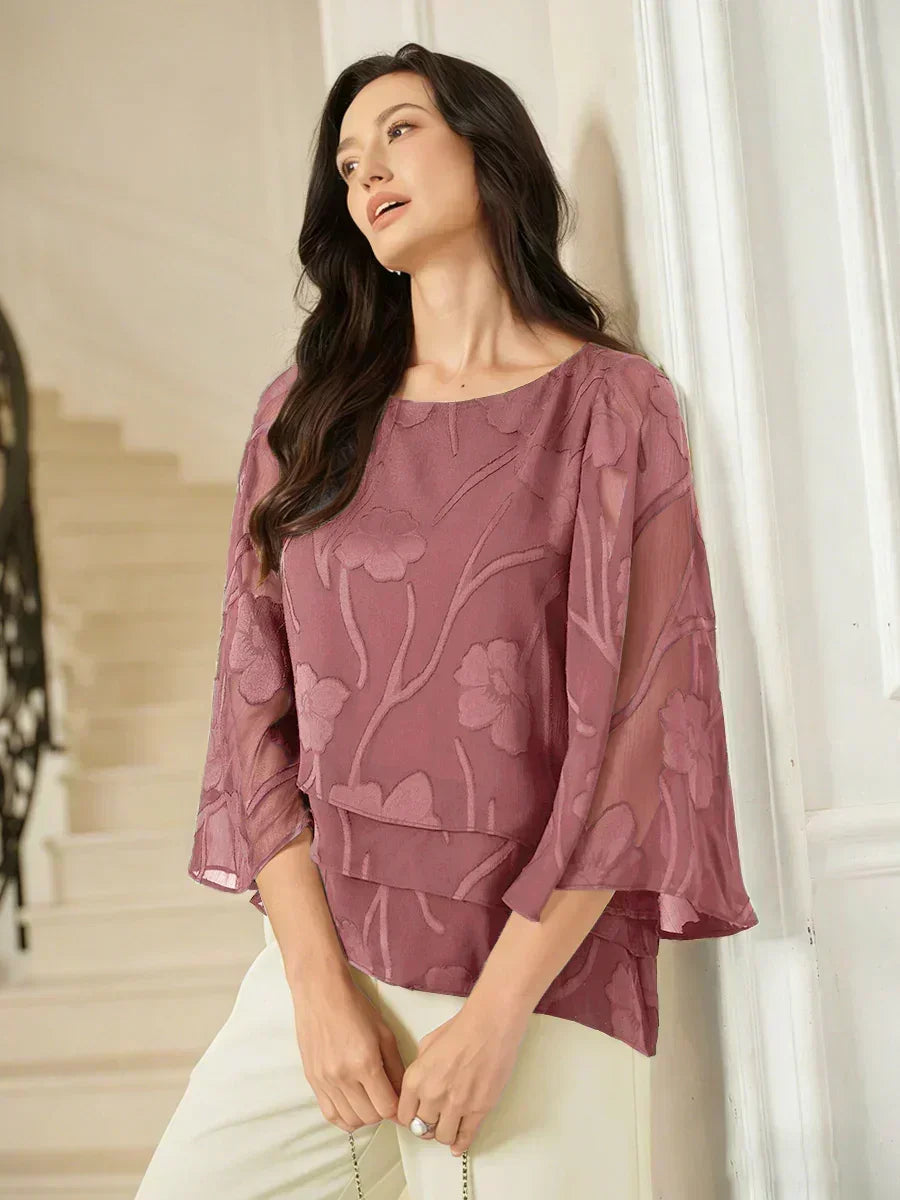Chemise à couches en chiffon avec motif floral