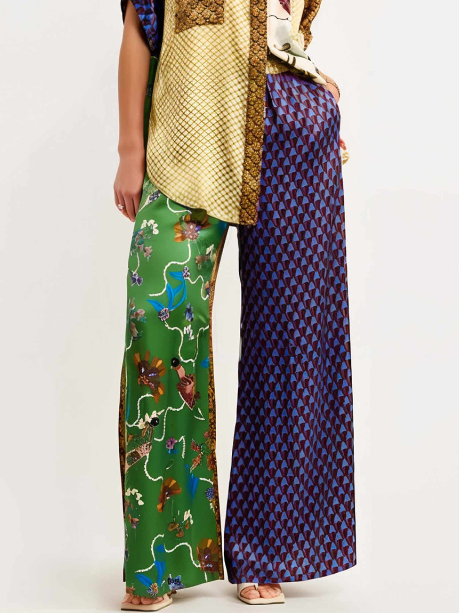 Pantalon Contrast Baggy