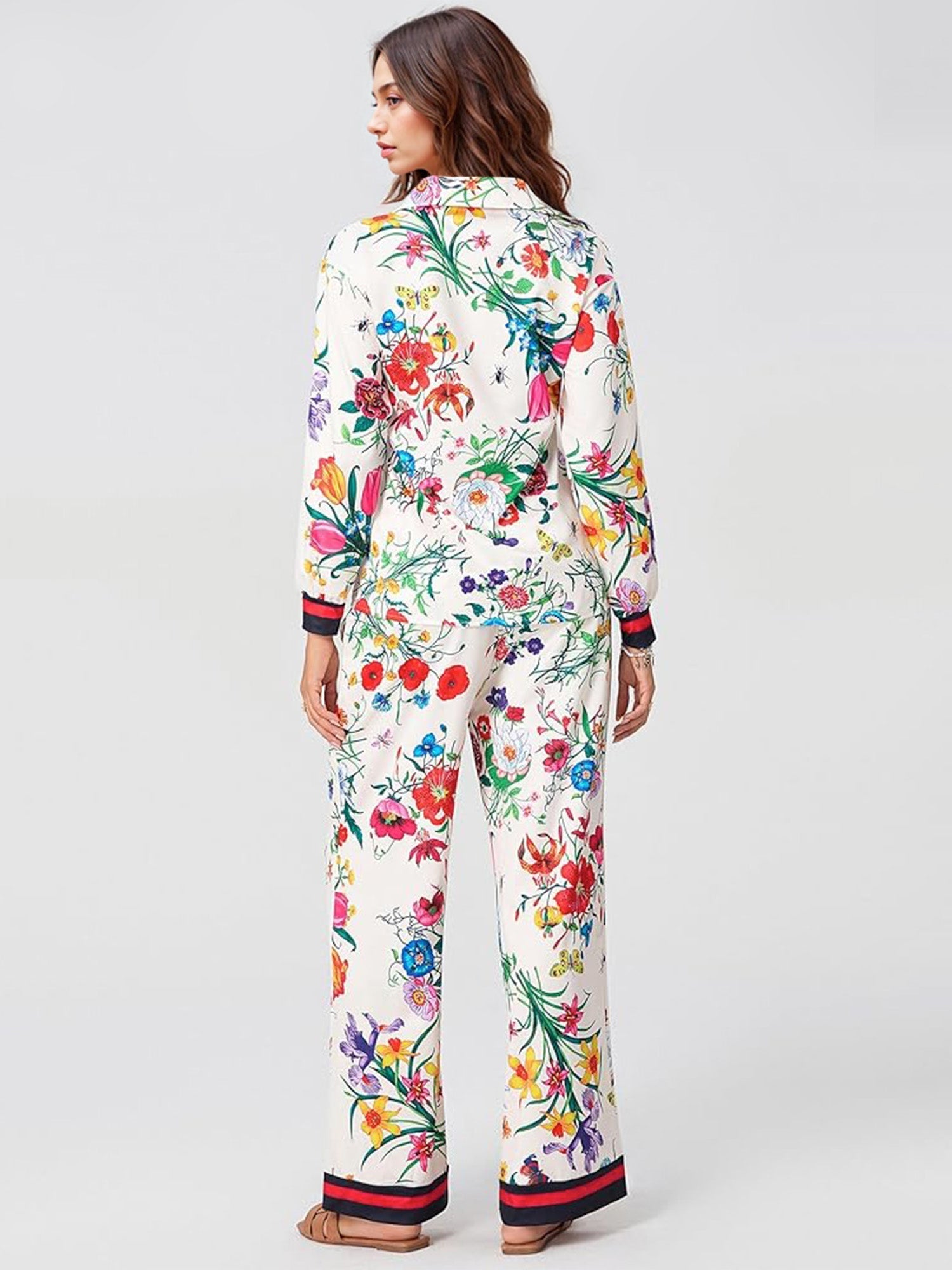 Pantalon à jambes larges Botanic Bliss