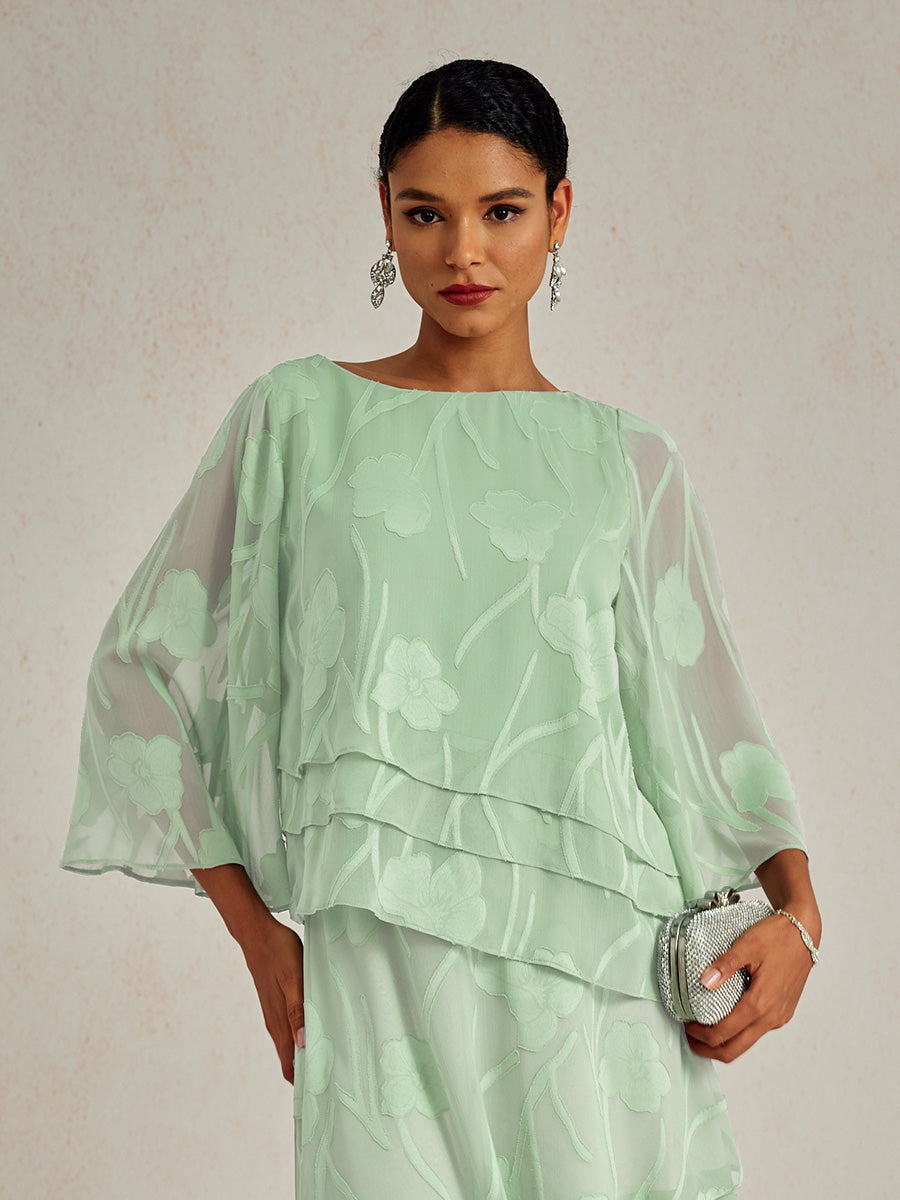 Chemise en chiffon à fleurs
