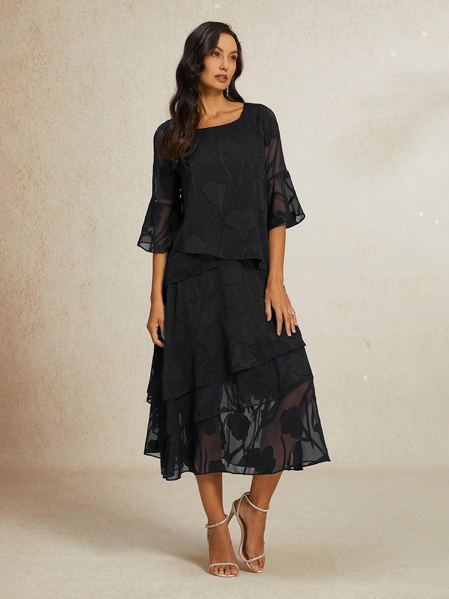 Blouse en chiffon avec des bords asymétriques élégants