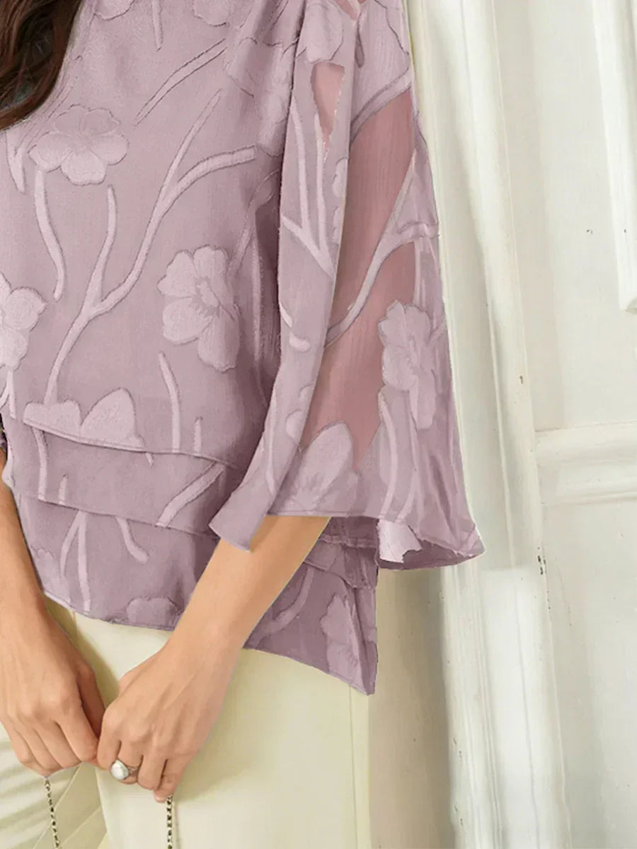 Chemise à couches en chiffon avec motif floral