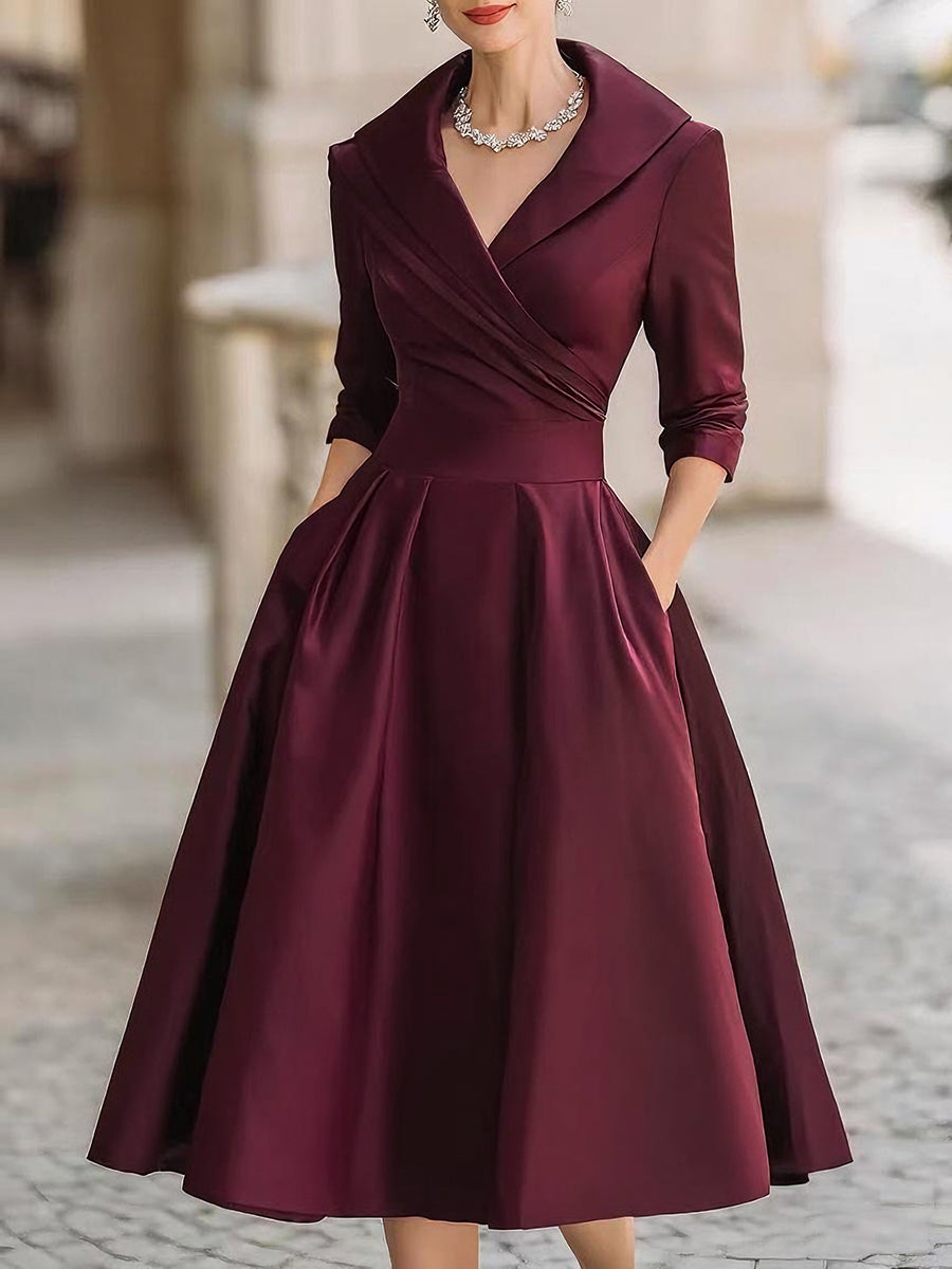 Claudina | Robe midi élégante