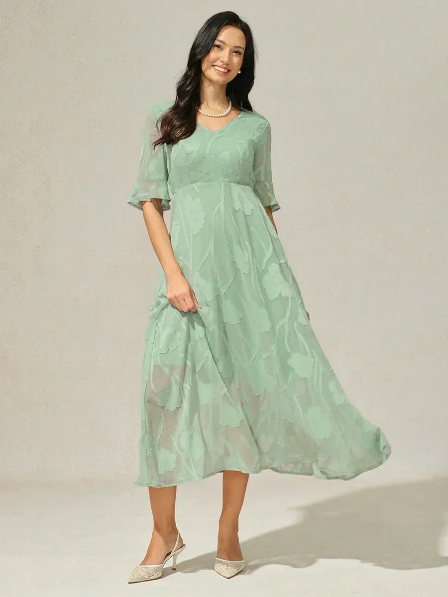 Robes maxi en dentelle avec traîne