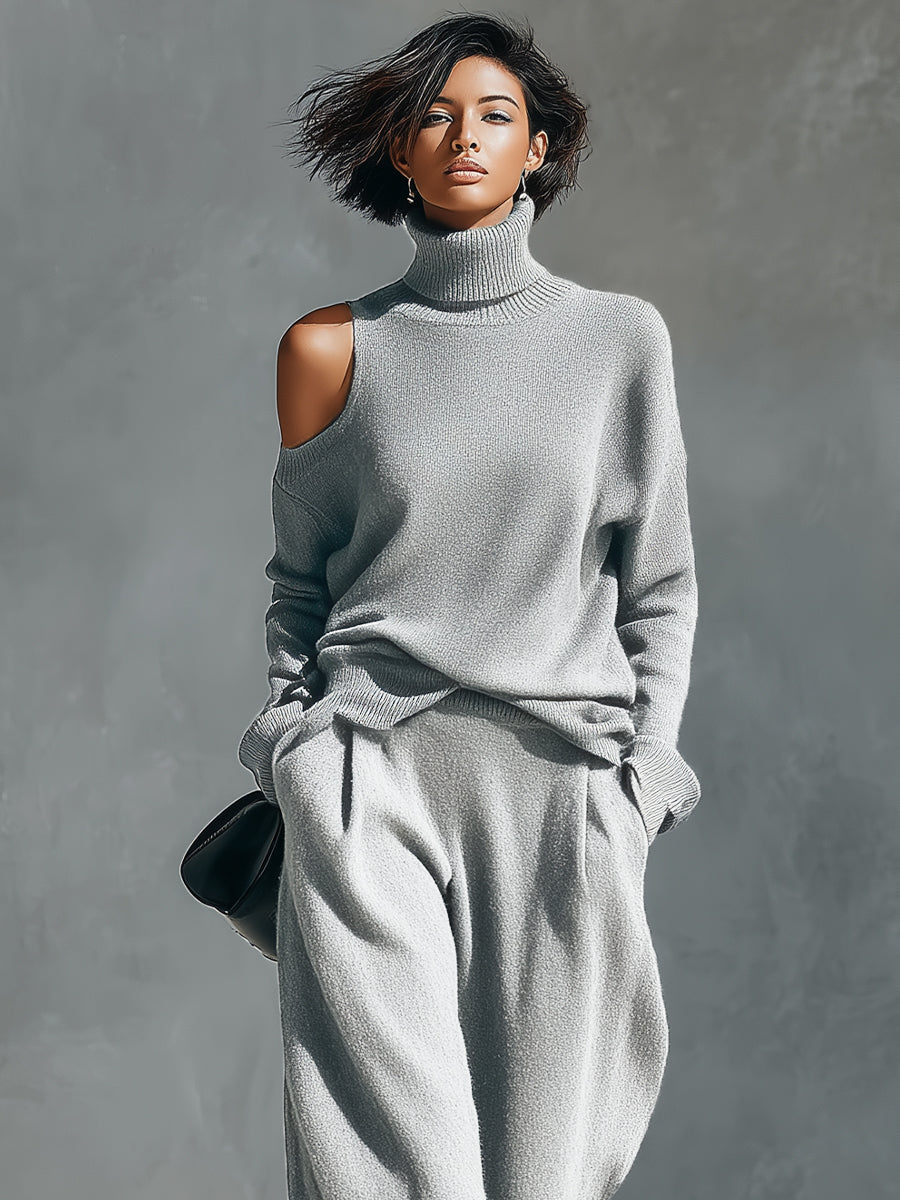Ensemble moderne pour femmes avec une épaule dénudée et coupe MDA2539G2I
