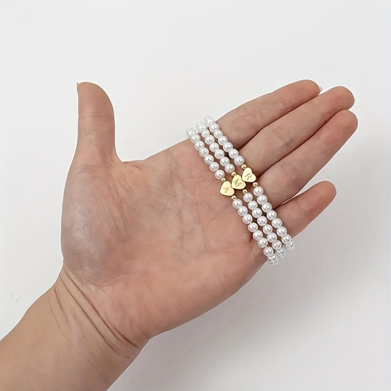 Bijou chic avec lettre au cœur (A–Z)