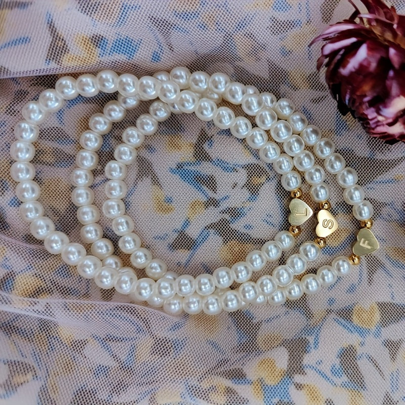 Bijou chic avec lettre au cœur (A–Z)