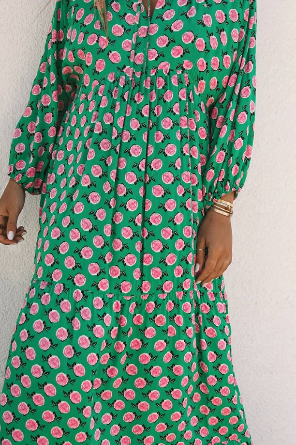 VANSA | Robe maxi longue avec imprimé