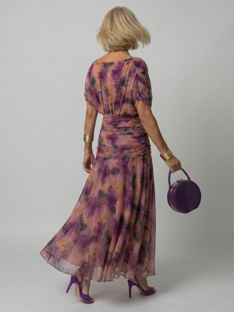 Klein | Robe midi à épaules dénudées