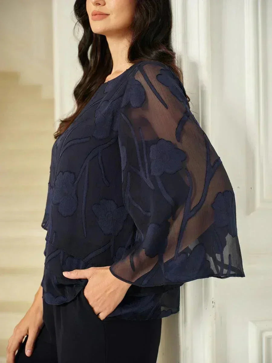 Chemise à couches en chiffon avec motif floral