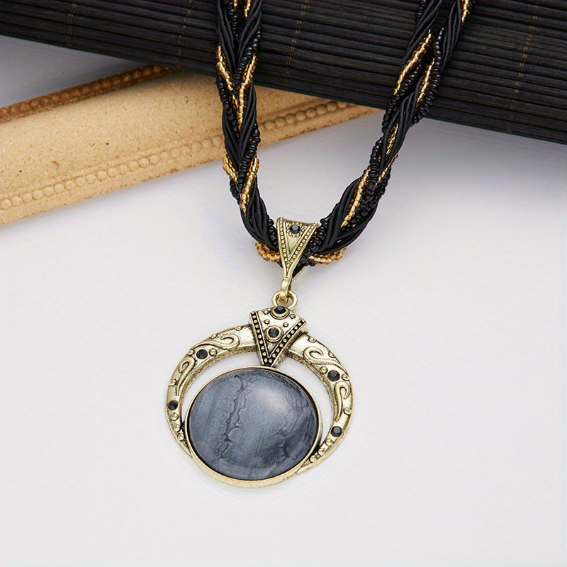 Collier avec pendentif bohème