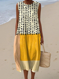 Lia | Robe midi à pois colorés
