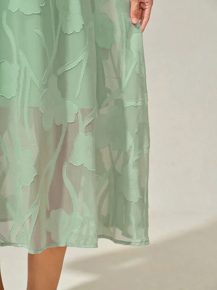 Robes maxi en dentelle avec manches douces
