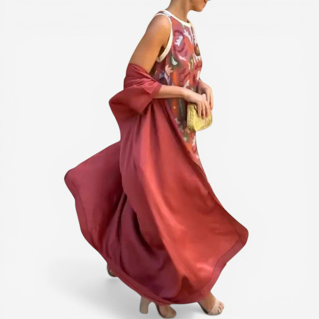 Robe maxi imprimée Nubia™