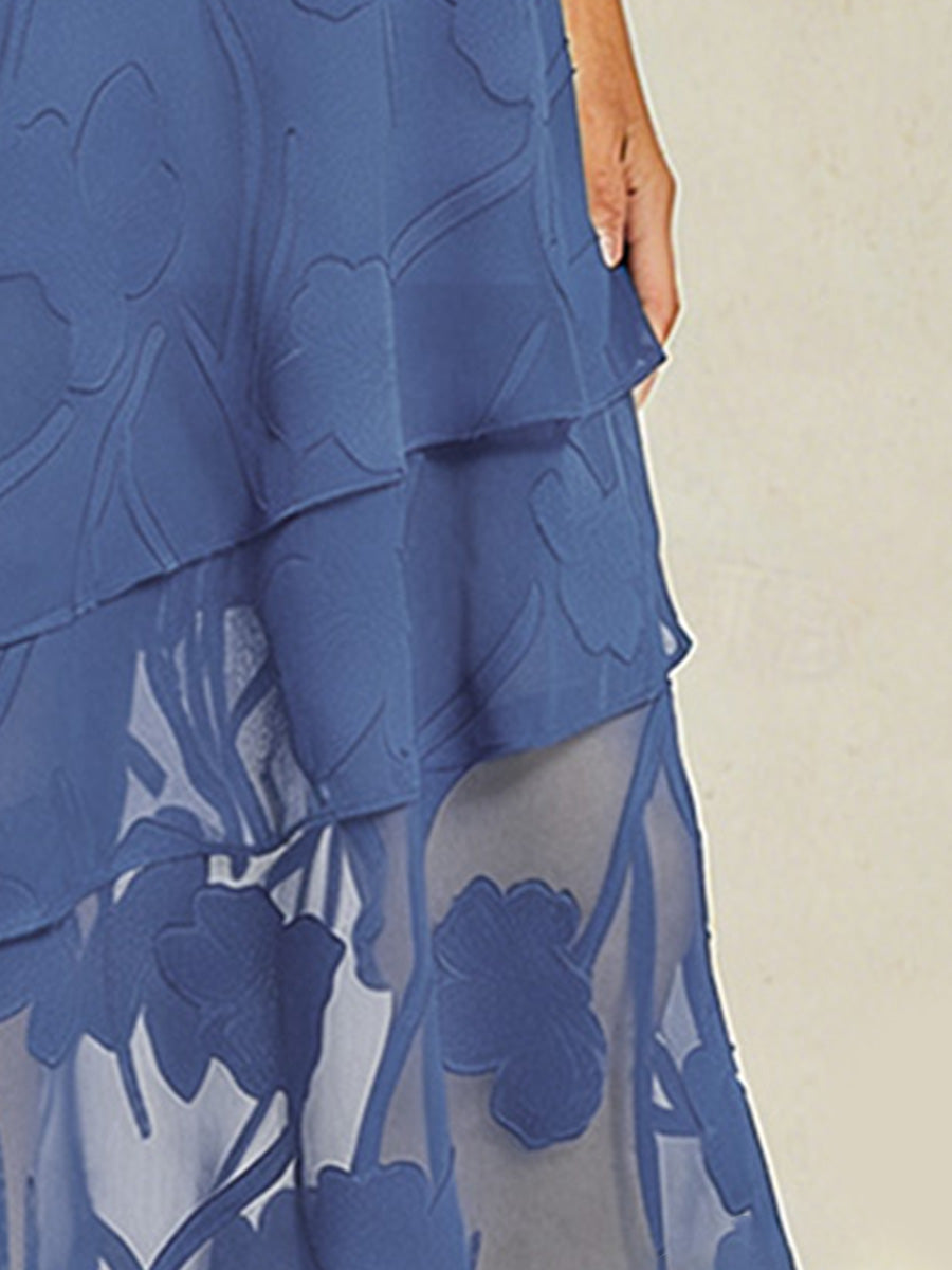 Jupe midi en chiffon floral