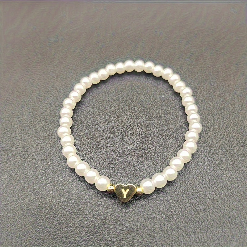 Bijou chic avec lettre au cœur (A–Z)