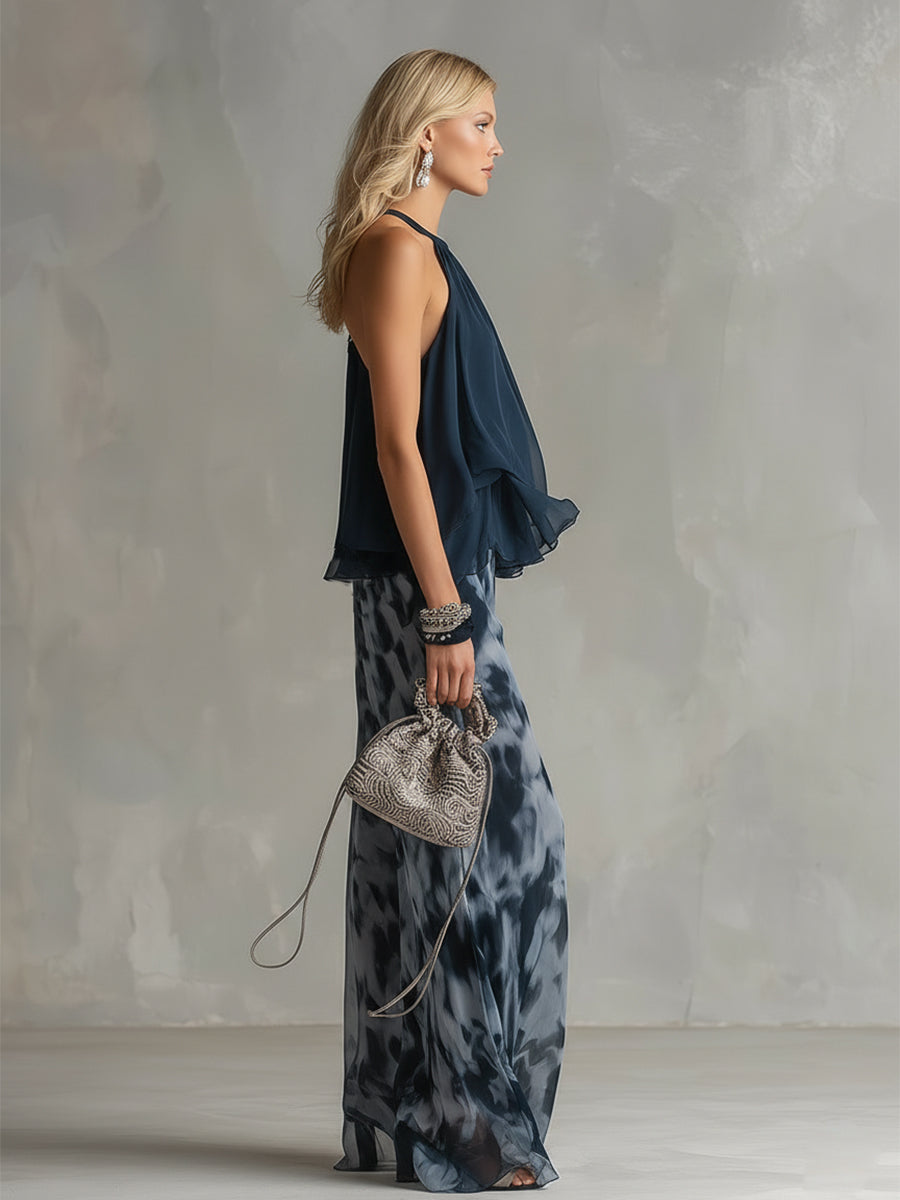 Eliz | Ensemble élégant et léger avec un haut fluide et un pantalon large