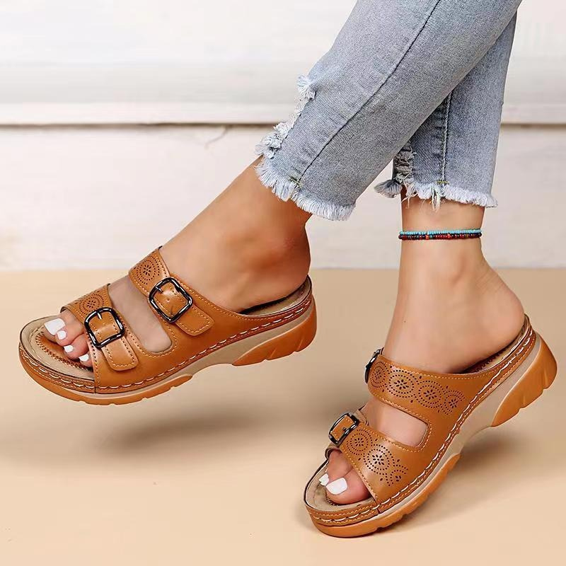 Sandales orthopédiques Lovas pour tendinite d'Achille, pieds larges et arthrose