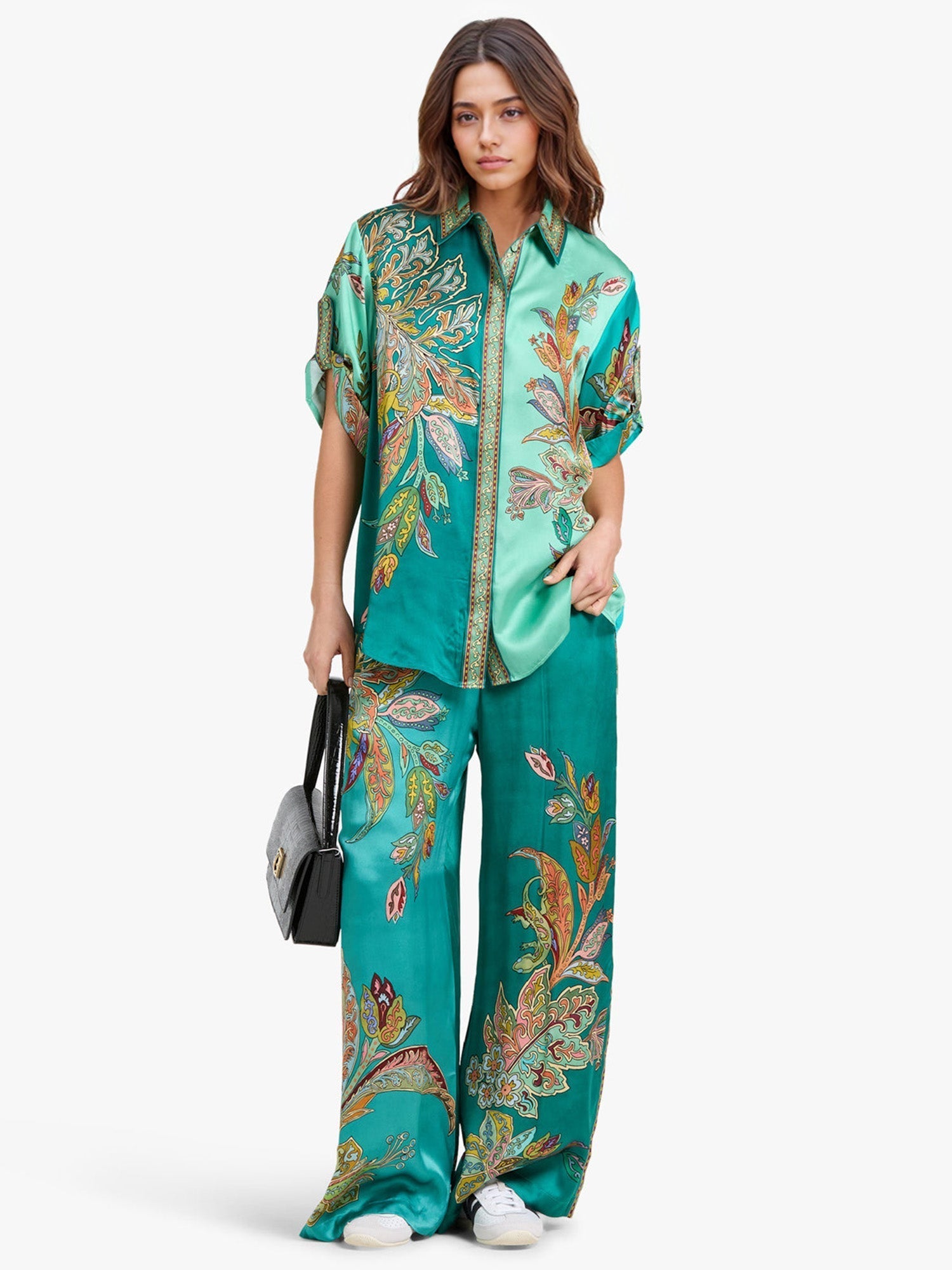 Chemise oversize Émeraude