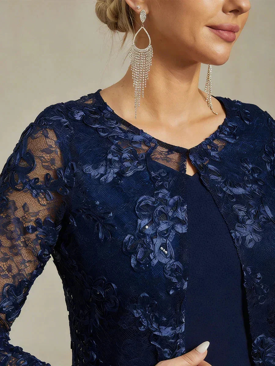 Robe blazer vintage avec broderies en sequins