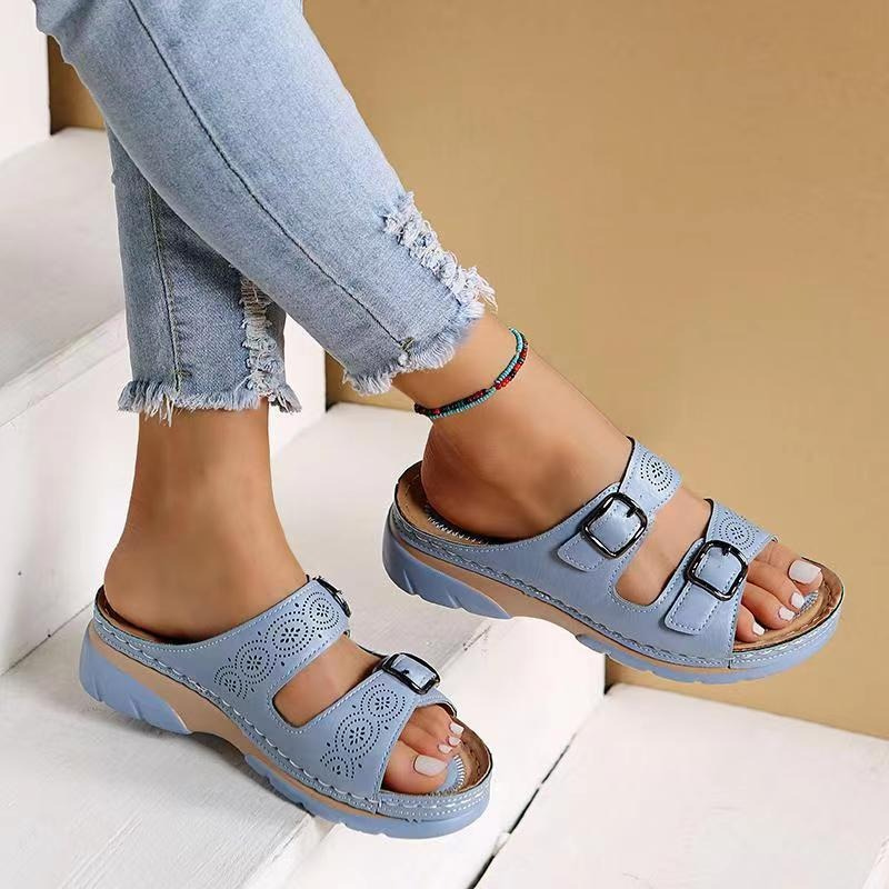 Sandales orthopédiques Lovas pour tendinite d'Achille, pieds larges et arthrose