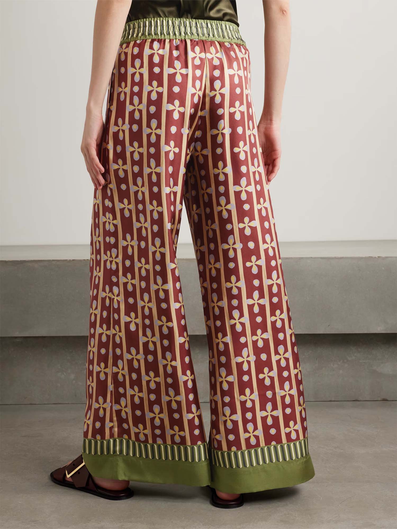 Pantalons larges graphiques bohèmes