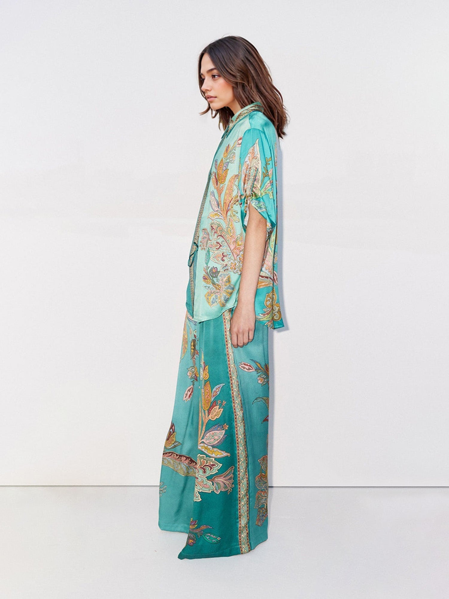 Chemise oversize Émeraude