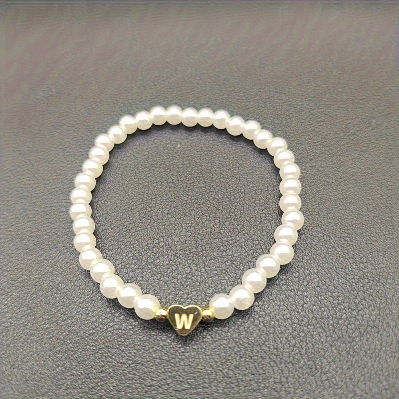 Bijou chic avec lettre au cœur (A–Z)