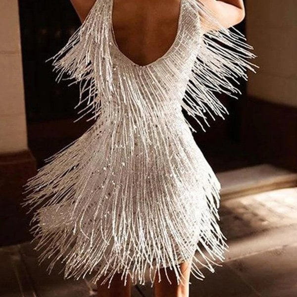 Fringella | Robe de soirée élégante à franges