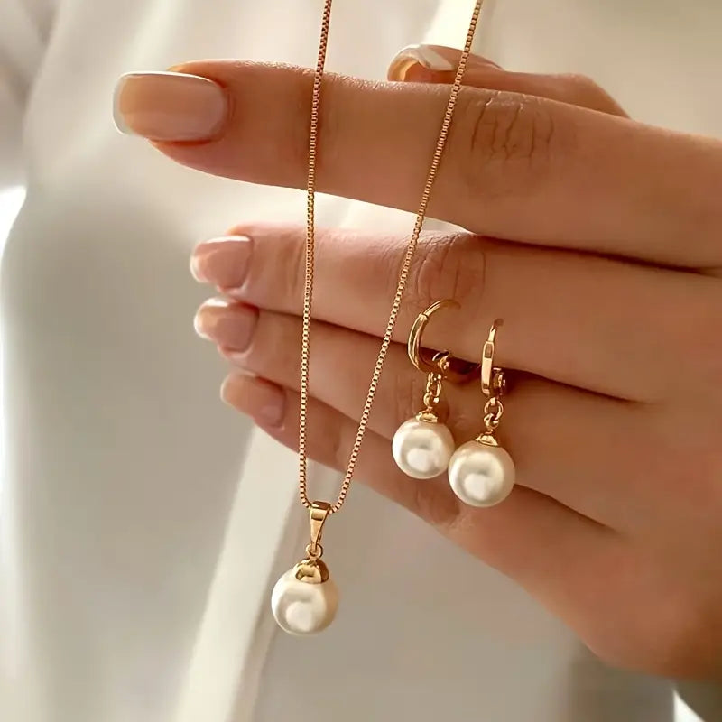 Ensemble de bijoux élégants avec des perles
