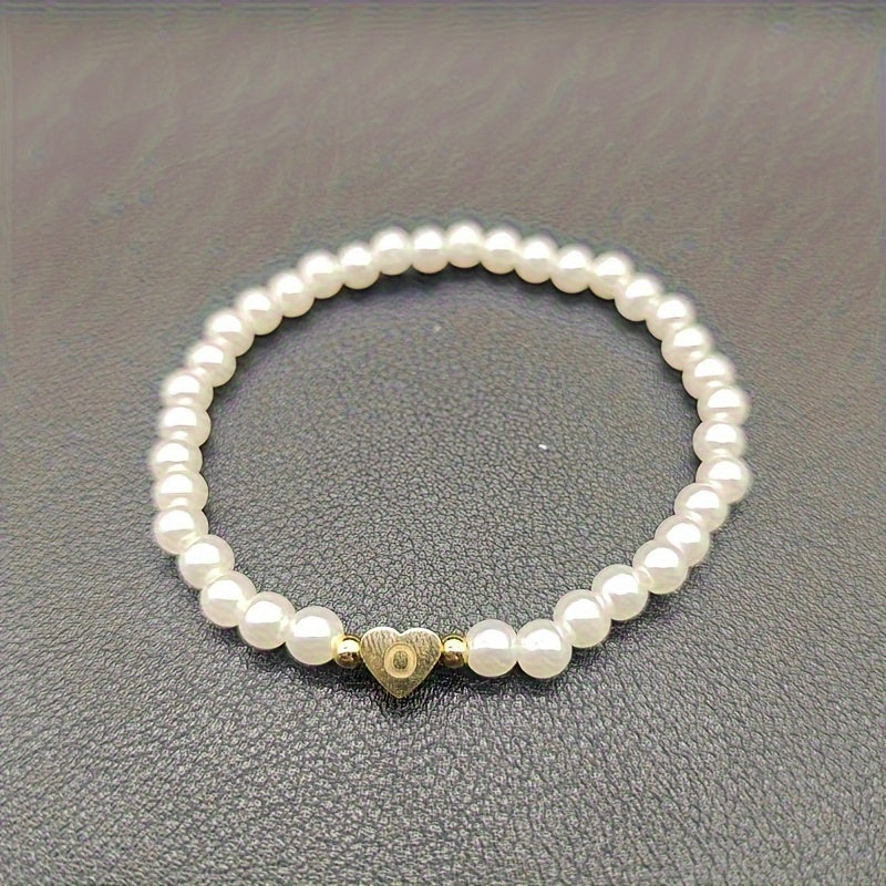 Bijou chic avec lettre au cœur (A–Z)