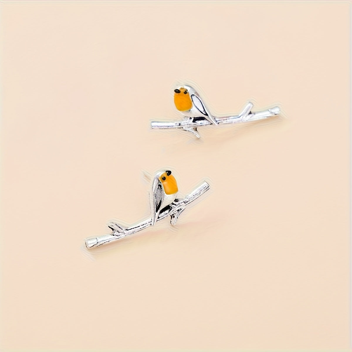 Boucles d'oreilles animation d'oiseau