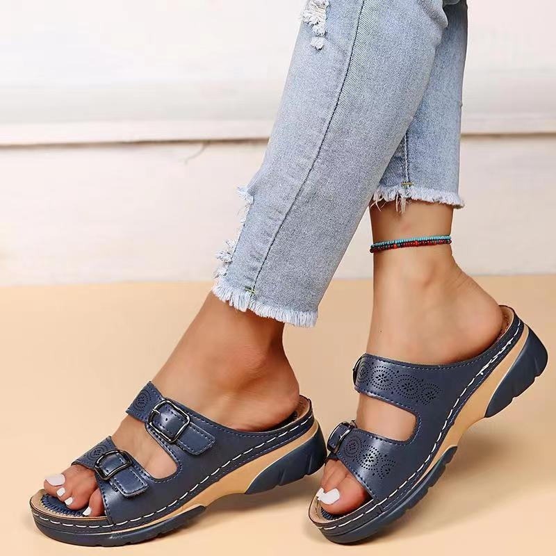 Sandales orthopédiques Lovas pour tendinite d'Achille, pieds larges et arthrose